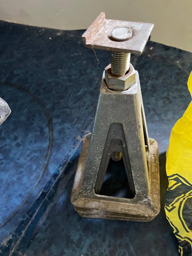 Steunen voor caravan, Caravans en Kamperen, Caravan accessoires, Ophalen, Gebruikt