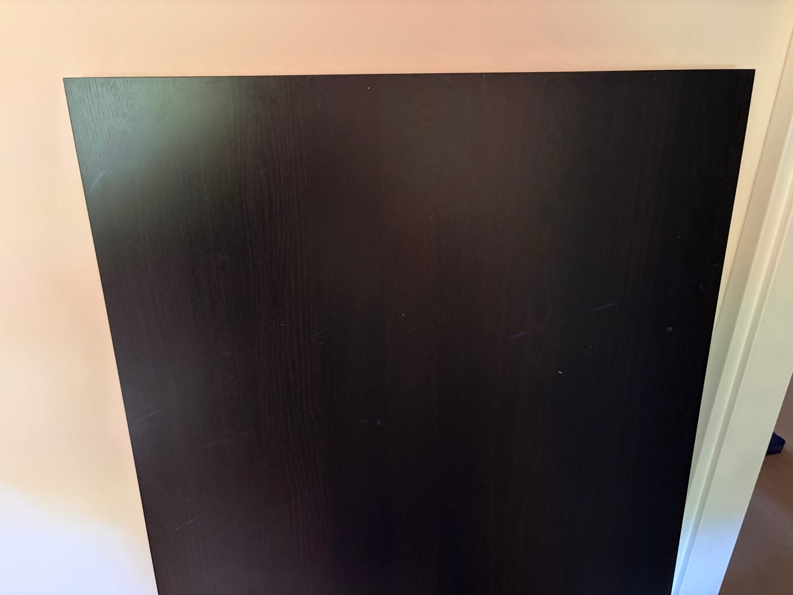 IKEA Vika Amon Tafelblad Zwart (150x75 cm), Ophalen, Gebruikt, 100 tot 150 cm, 50 tot 100 cm