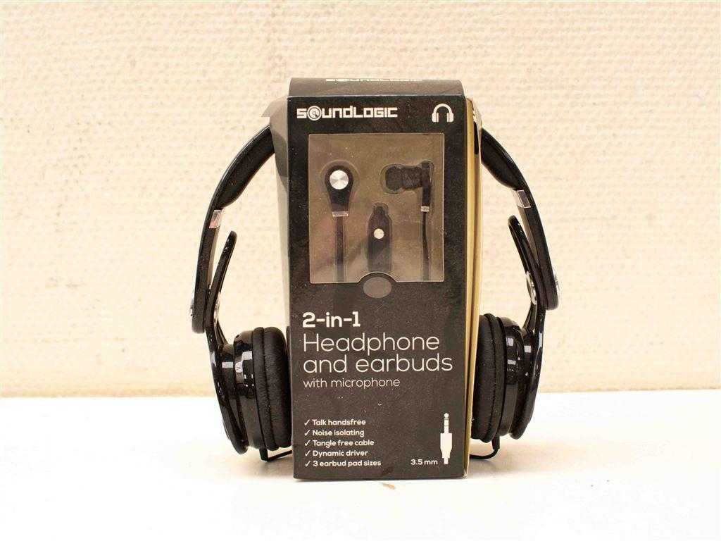 2-in-1 Headphone and earbuds 38159