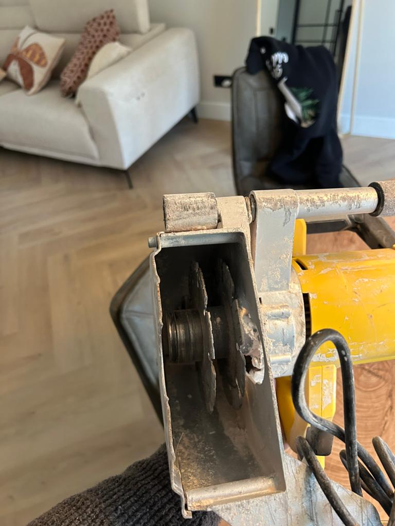 Muurfrees, Ophalen, Gebruikt, Kolomboormachine