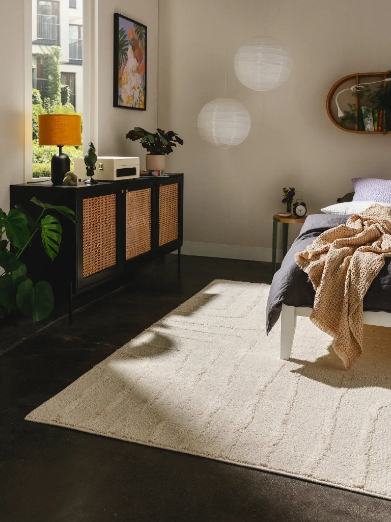 NEW! Benuta vloerkleed Junis - Crème 160x230 cm - In box, Ophalen, 150 tot 200 cm, Crème, Rechthoekig