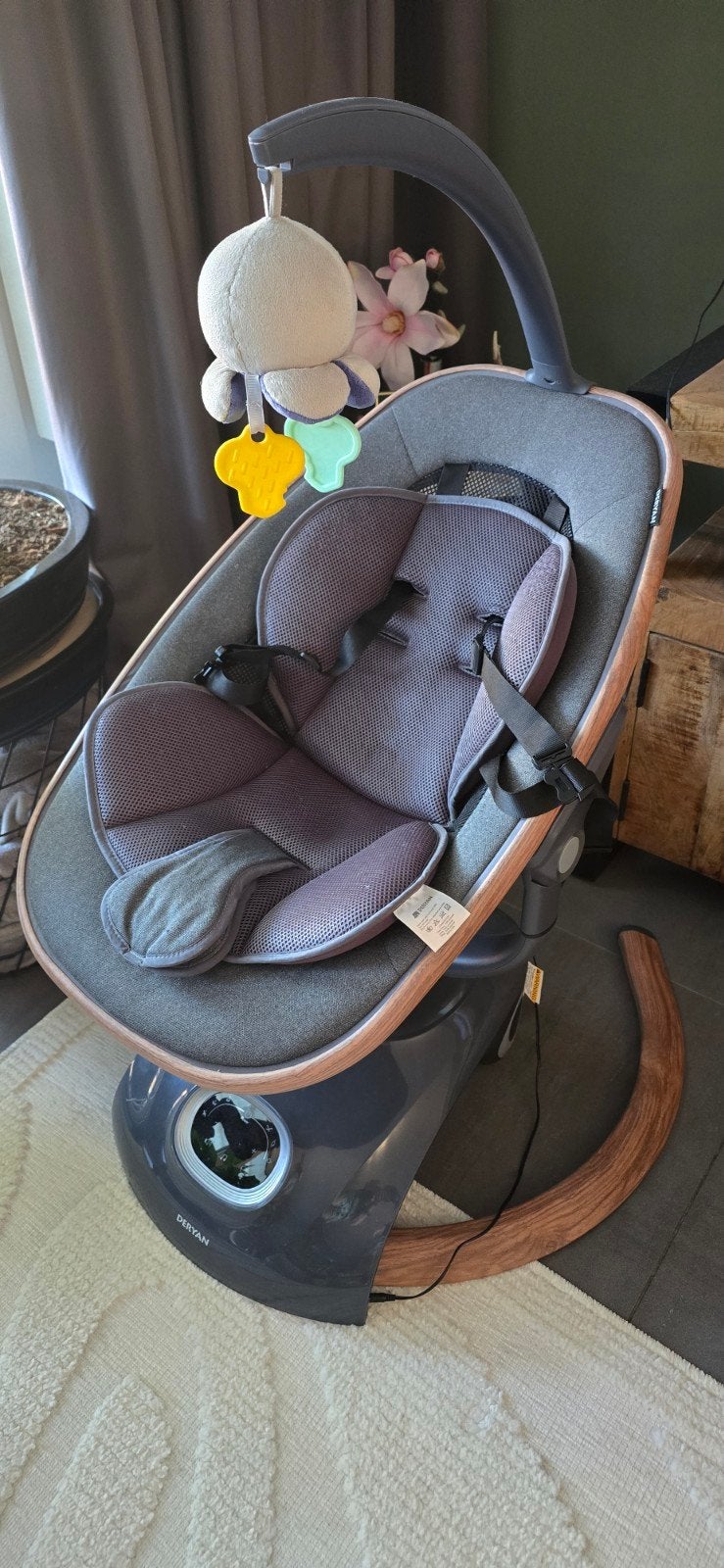 Deryan luxe Baby Schommelstoel met Muziek en schommelfunctie, Ophalen