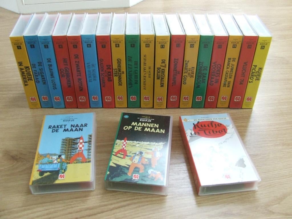 Kuifje videobanden (complete set), Alle leeftijden, Ophalen of Verzenden, Zo goed als nieuw, Actie en Avontuur