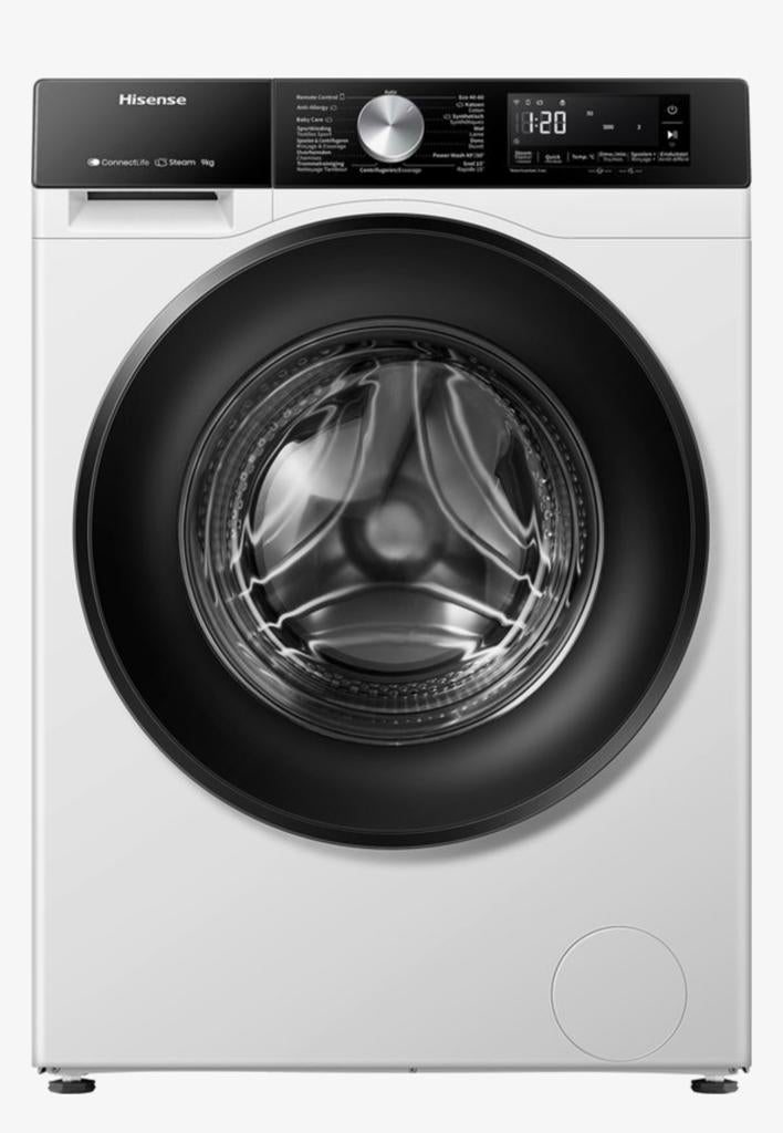 Hisense 3S serie / 8kg / Steam wash / 1400 toeren, Ophalen, 1200 tot 1600 toeren, 8 tot 10 kg, Zo goed als nieuw