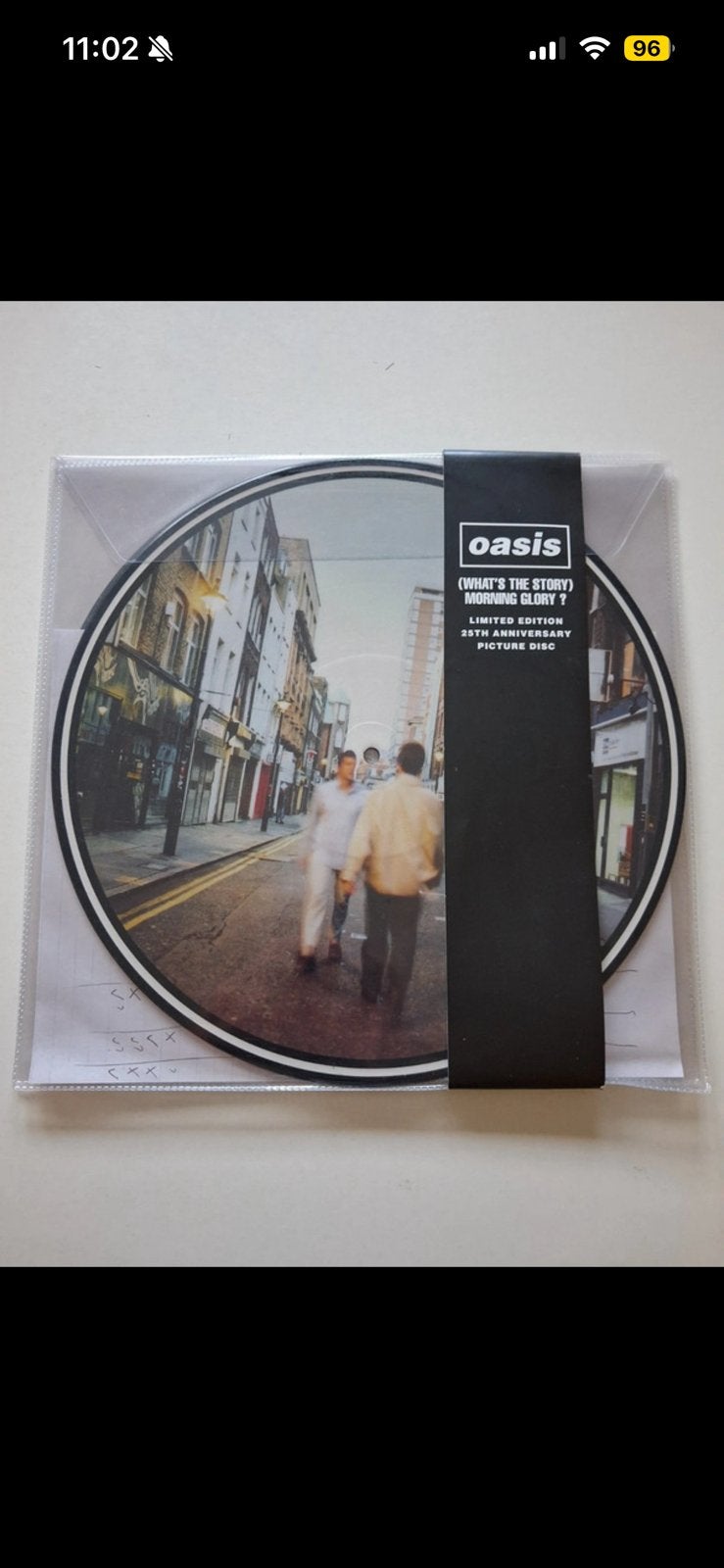 Vinyl/LP: Oasis - Whats the story morning glory PICTURE DISC, Ophalen of Verzenden, Zo goed als nieuw, 12 inch
