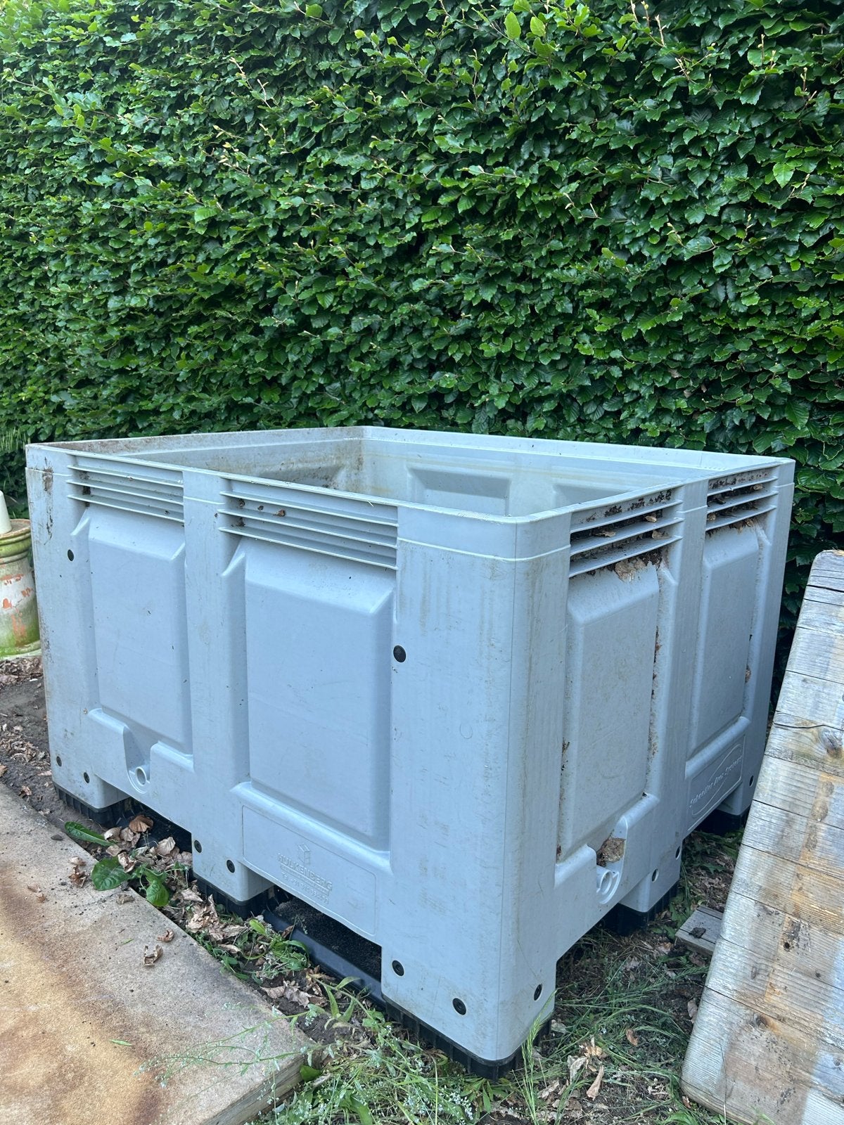 Stevige Palletbox, Ophalen, Gebruikt, 100 cm of meer, 60 cm of meer