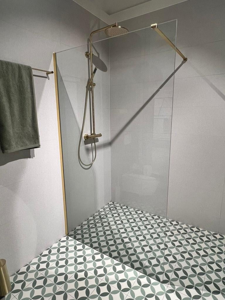 Douchewand 120cm, Ophalen, Zo goed als nieuw