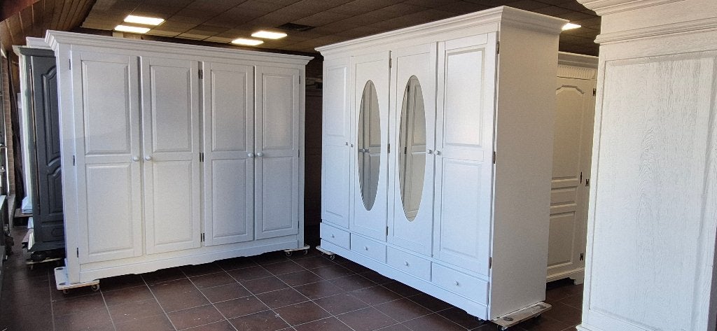 Landelijke brocante garderobe kasten kledingkast, linnenkast, Huis en Inrichting, Kasten | Overige, Ophalen, Zo goed als nieuw