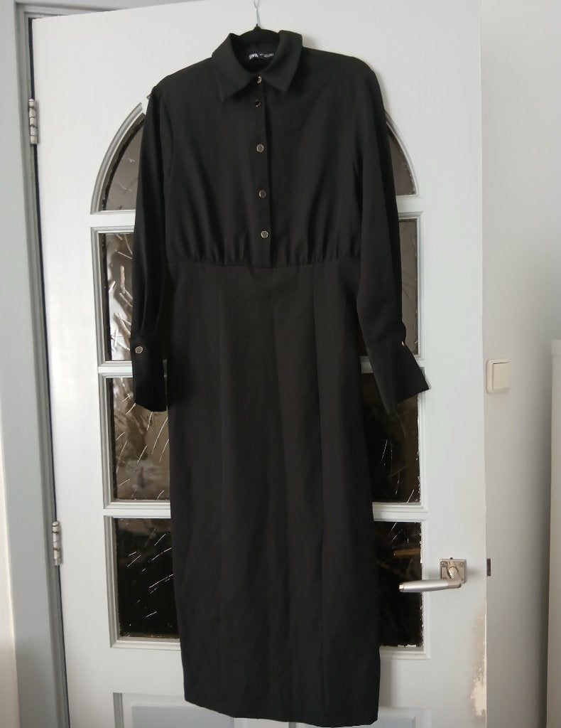 Zwarte Jurk Maat S Nieuw (Zara), Maat 38/40 (M), Zwart, Nieuw, Ophalen of Verzenden