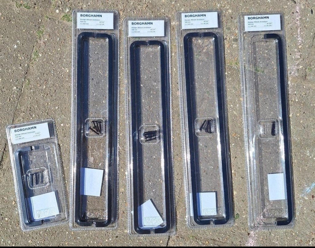 Handgreep zwart Borgham Ikea, Minder dan 50 cm, Zwart, Nieuw, Ophalen of Verzenden