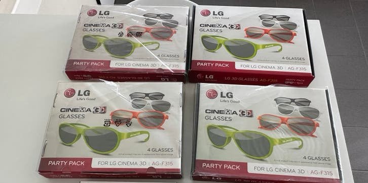 LG Cinema 3D Brillen (AG-F315) - Nieuw, Ophalen of Verzenden, Nieuw