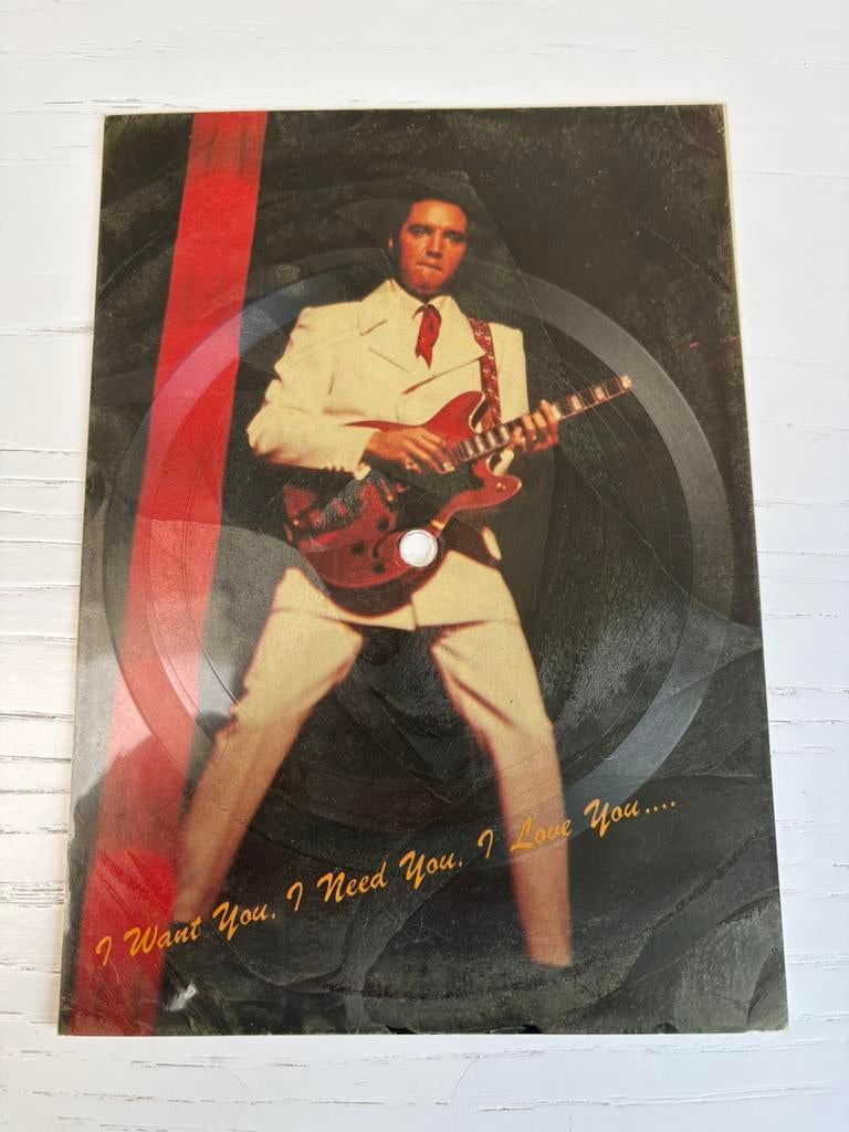 Sound card Elvis Presley 1968, Cd's en Dvd's, Vinyl Singles, Single, Ophalen of Verzenden, Zo goed als nieuw, Picture disc