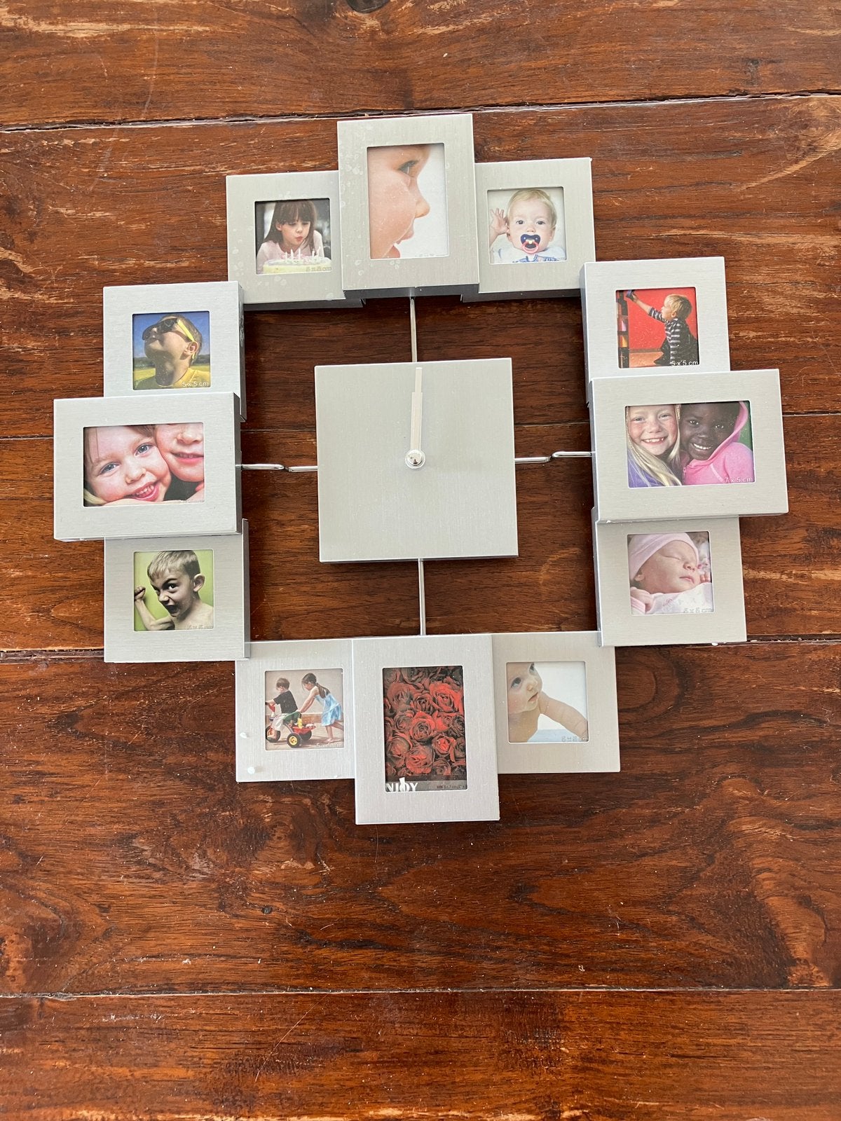 Fotoframe met klok, Ophalen of Verzenden, Zo goed als nieuw