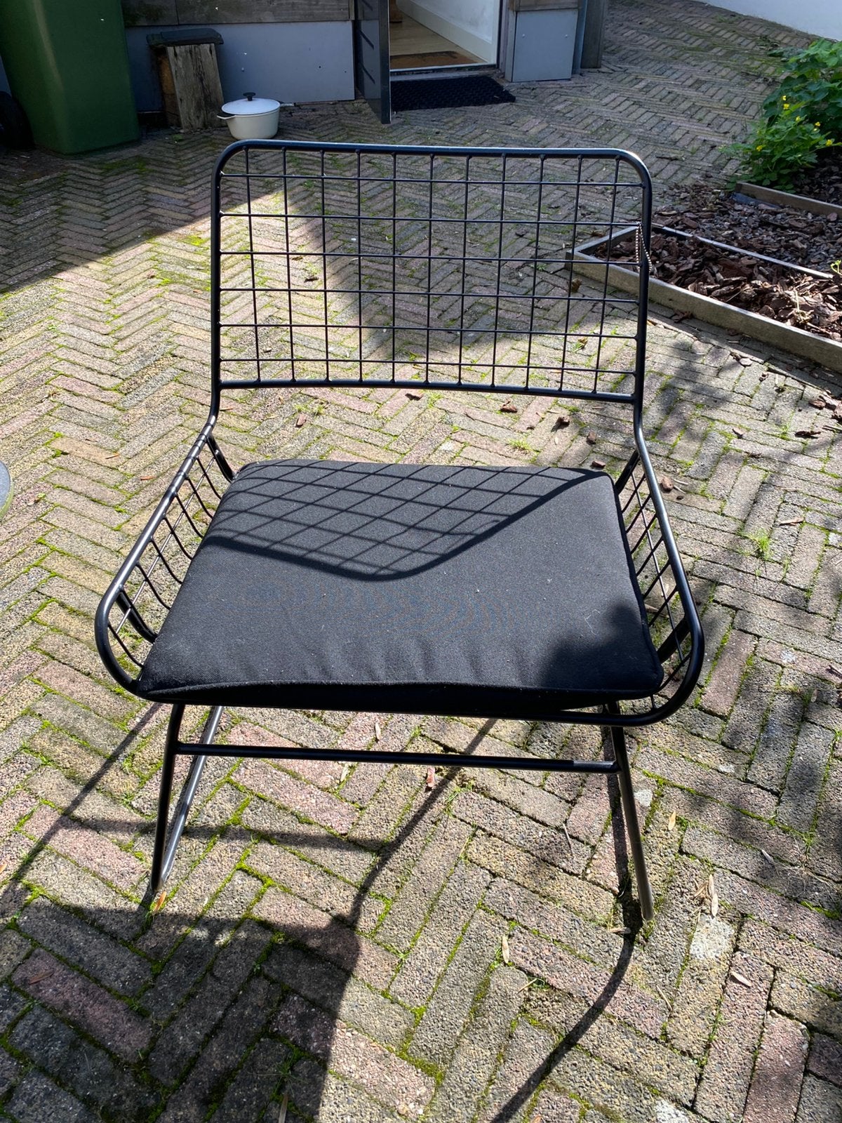 Draadstoel Karwei, Ophalen, Zwart, Eén
