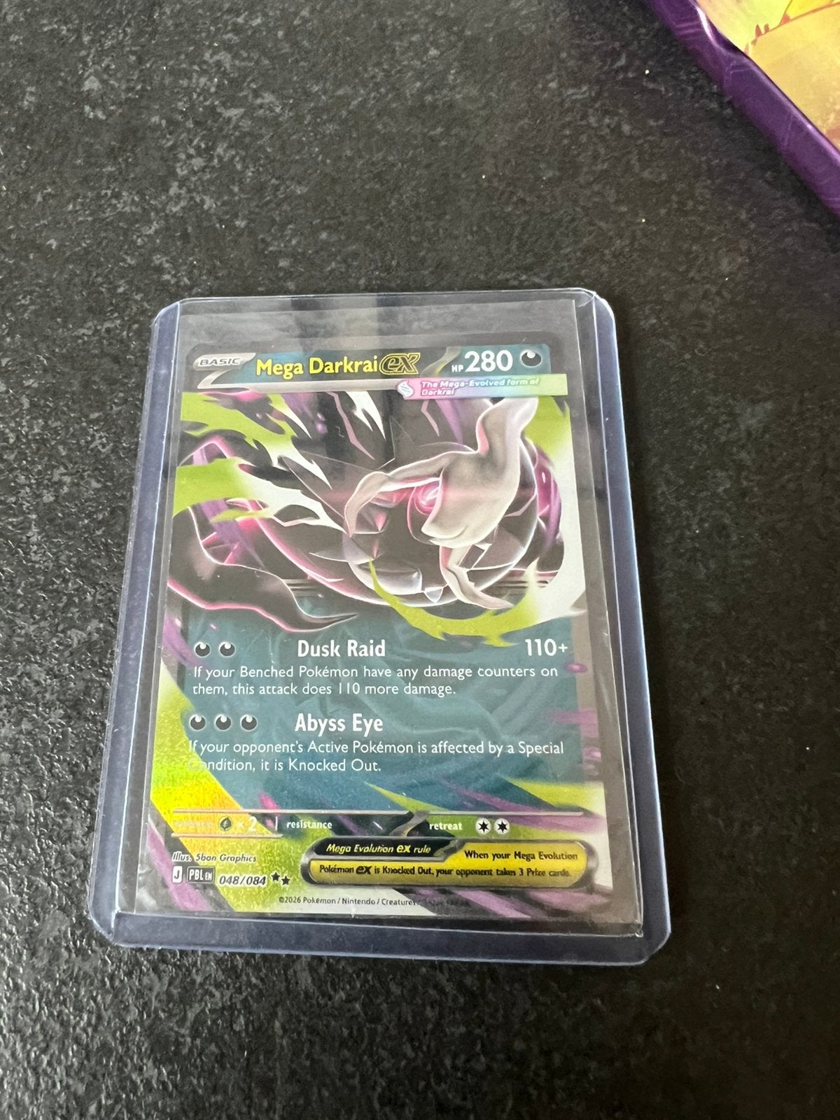 Pokémon kaart mega darkai, Ophalen, Zo goed als nieuw