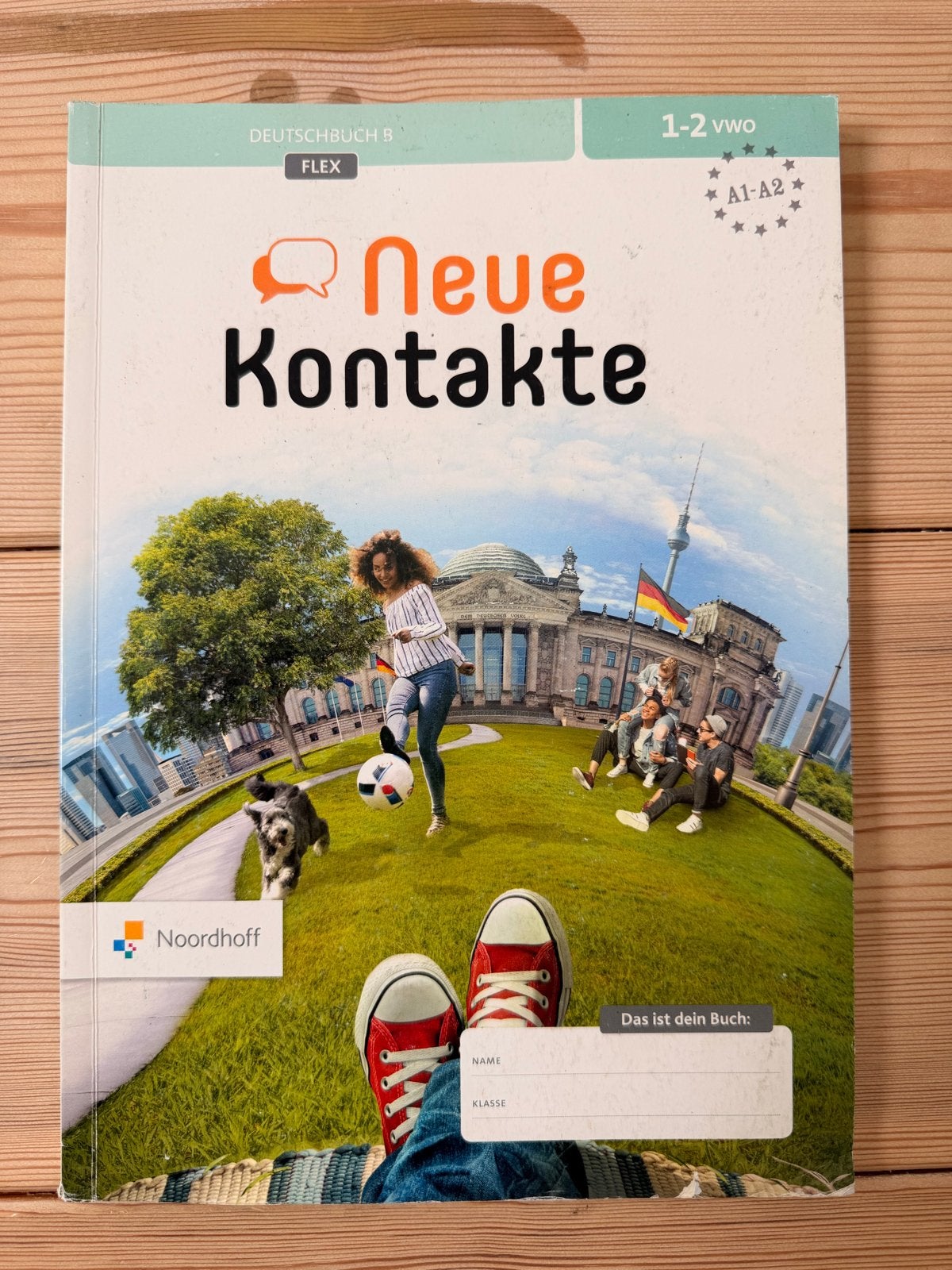 Nieuwe Kontakte Deutschbuch B 1-2 vwo Flex, Ophalen of Verzenden, Zo goed als nieuw