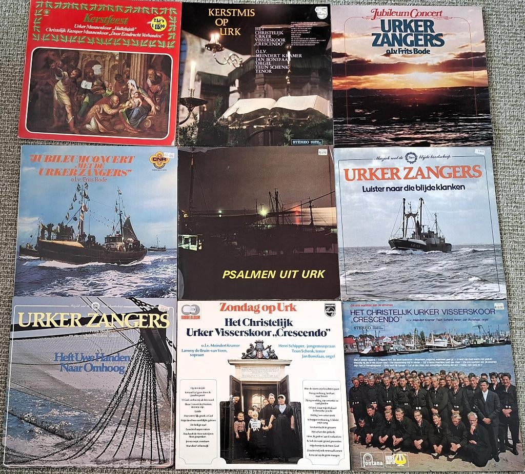 Urker Mannenkoren lp's, Ophalen