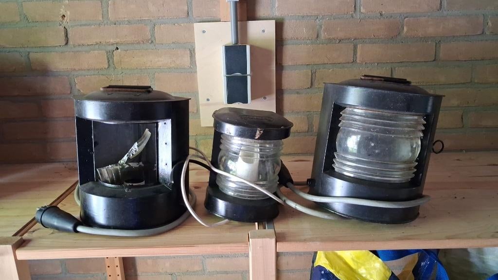 Drie Scheepslampen (Binnenvaart), Ophalen, Gebruikt, Motorboot of Zeilboot, Overige typen