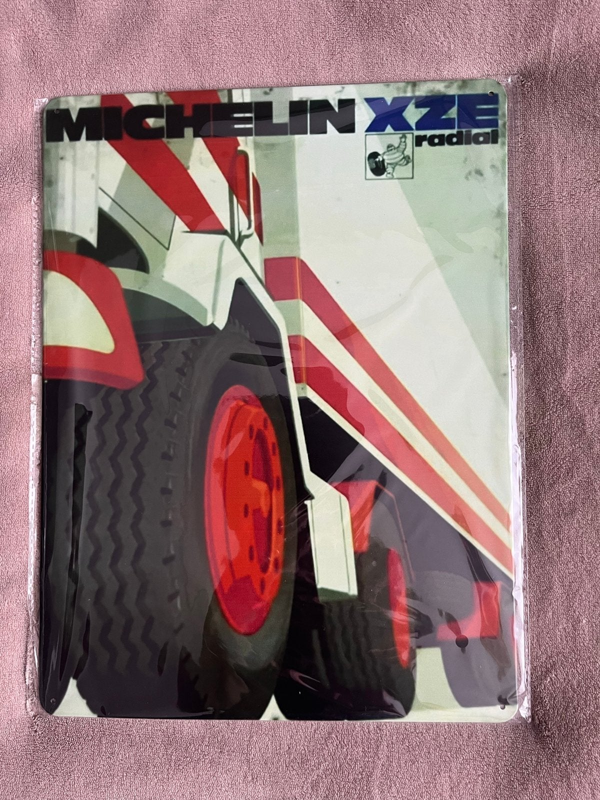 Michelin reclame platen 30x40 cm, Ophalen of Verzenden, Gebruikt, Reclamebord