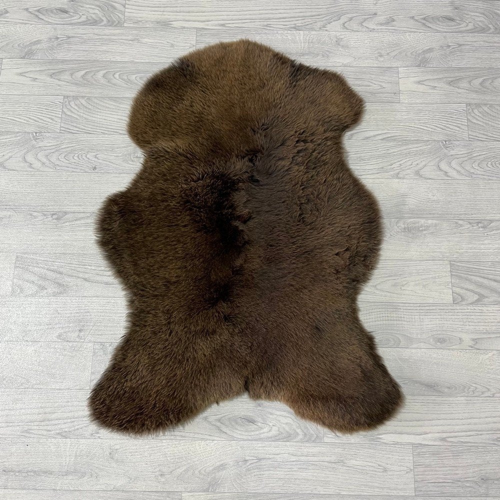 Schapenvacht bruin 90x65cm #1520 | Lederstore, Huis en Inrichting, Bruin, Nieuw, Overige vormen, 50 tot 100 cm