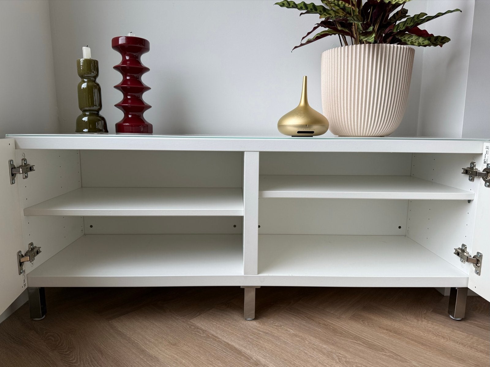Twee IKEA BESTÅ kasten met chromen pootjes, Ophalen, Gebruikt, 100 tot 150 cm, Minder dan 100 cm