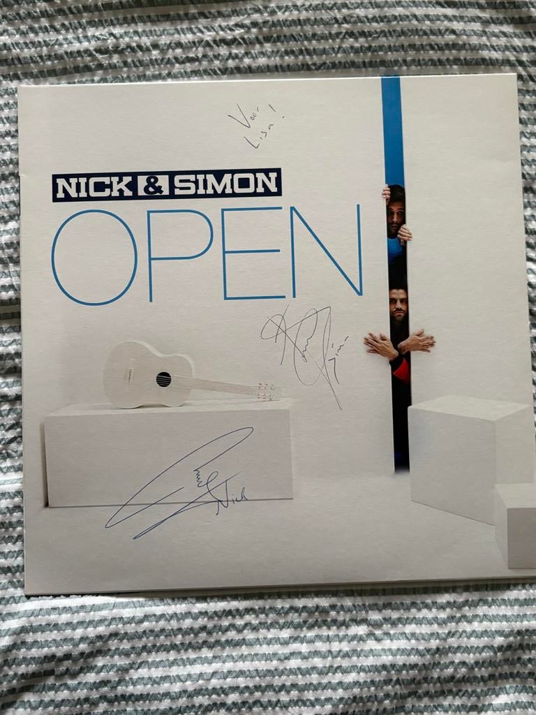 Nick & Simon - Open LP gesigneerd, Ophalen of Verzenden, 2010 - 2019, Zo goed als nieuw, 12 inch