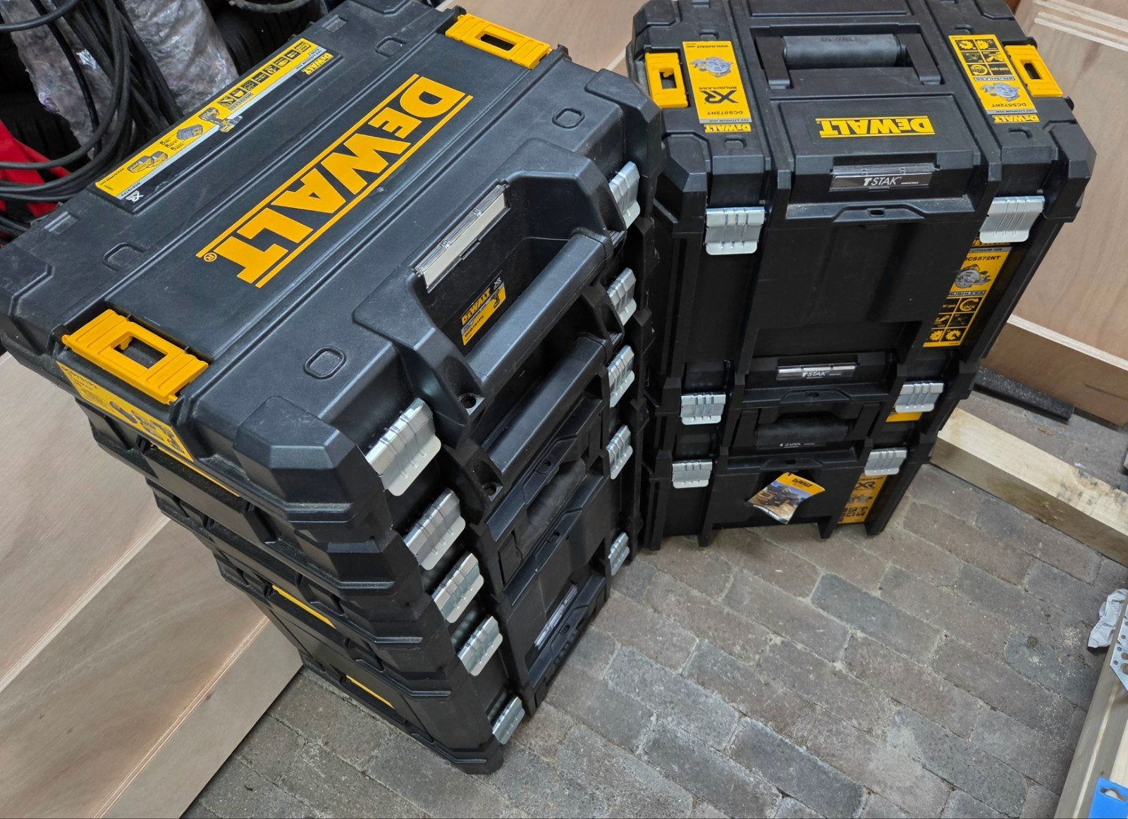 dewalt tstak koffers 8x, Ophalen, Zo goed als nieuw