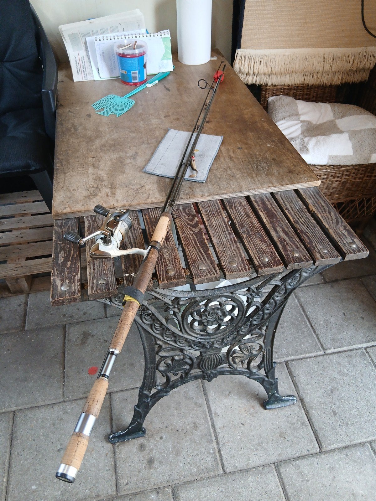 hengel SHIMANO met molen Shimano, Watersport en Boten, Ophalen, Nieuw, Complete hengel