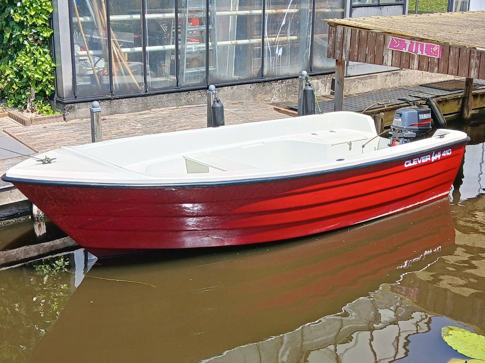 Hele nette Clever boy 410 inclusief Yamaha 4 pk., Watersport en Boten, Motorboten en Motorjachten, Gebruikt, Polyester, Benzine