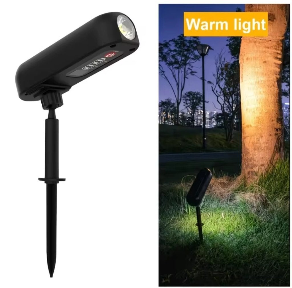 Outdoor Solar LED spots (warm wit licht), Ophalen, Kunststof, Inclusief lichtbron, Prikspot