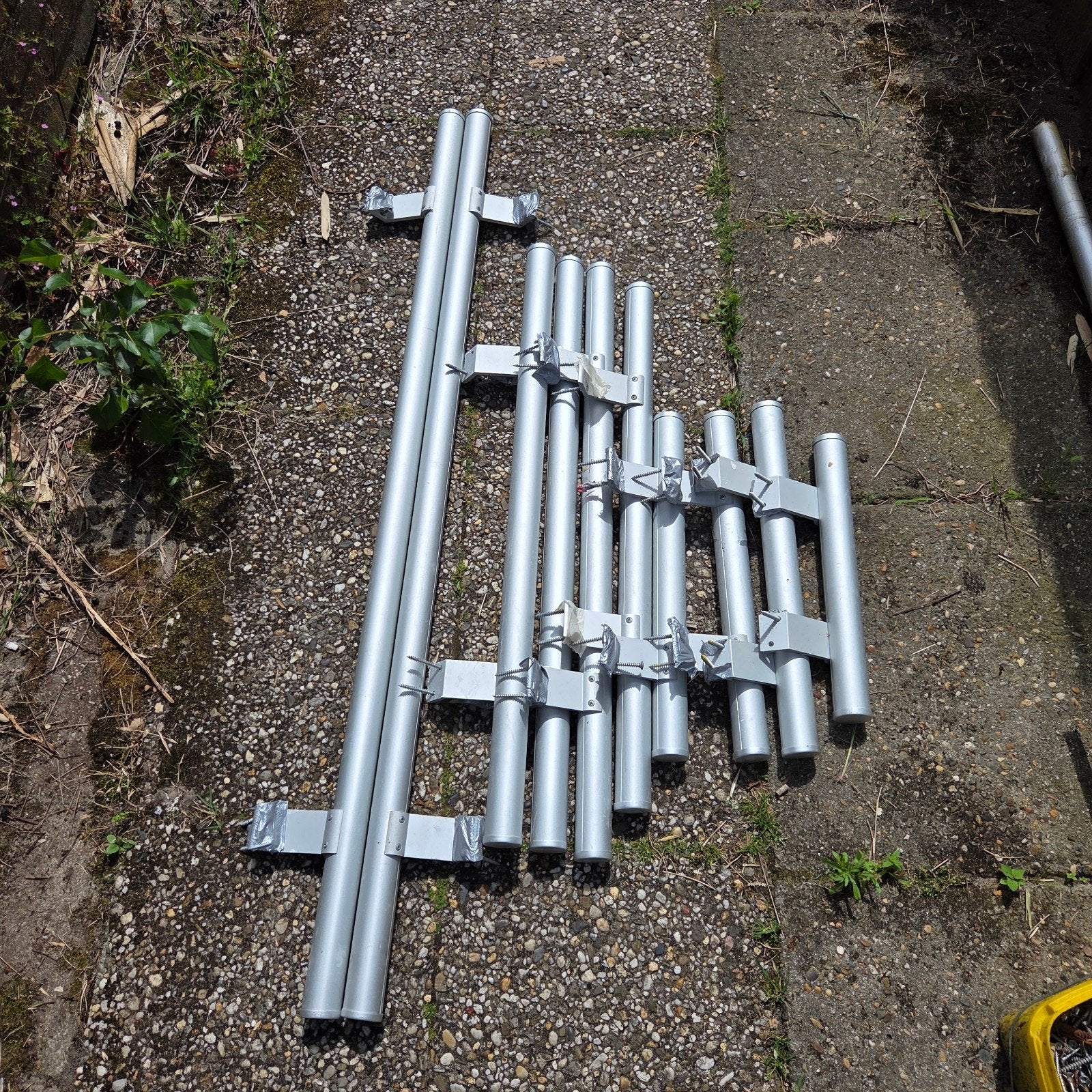 Aluminium trapleuning zilverkleurig, Ophalen, Zo goed als nieuw