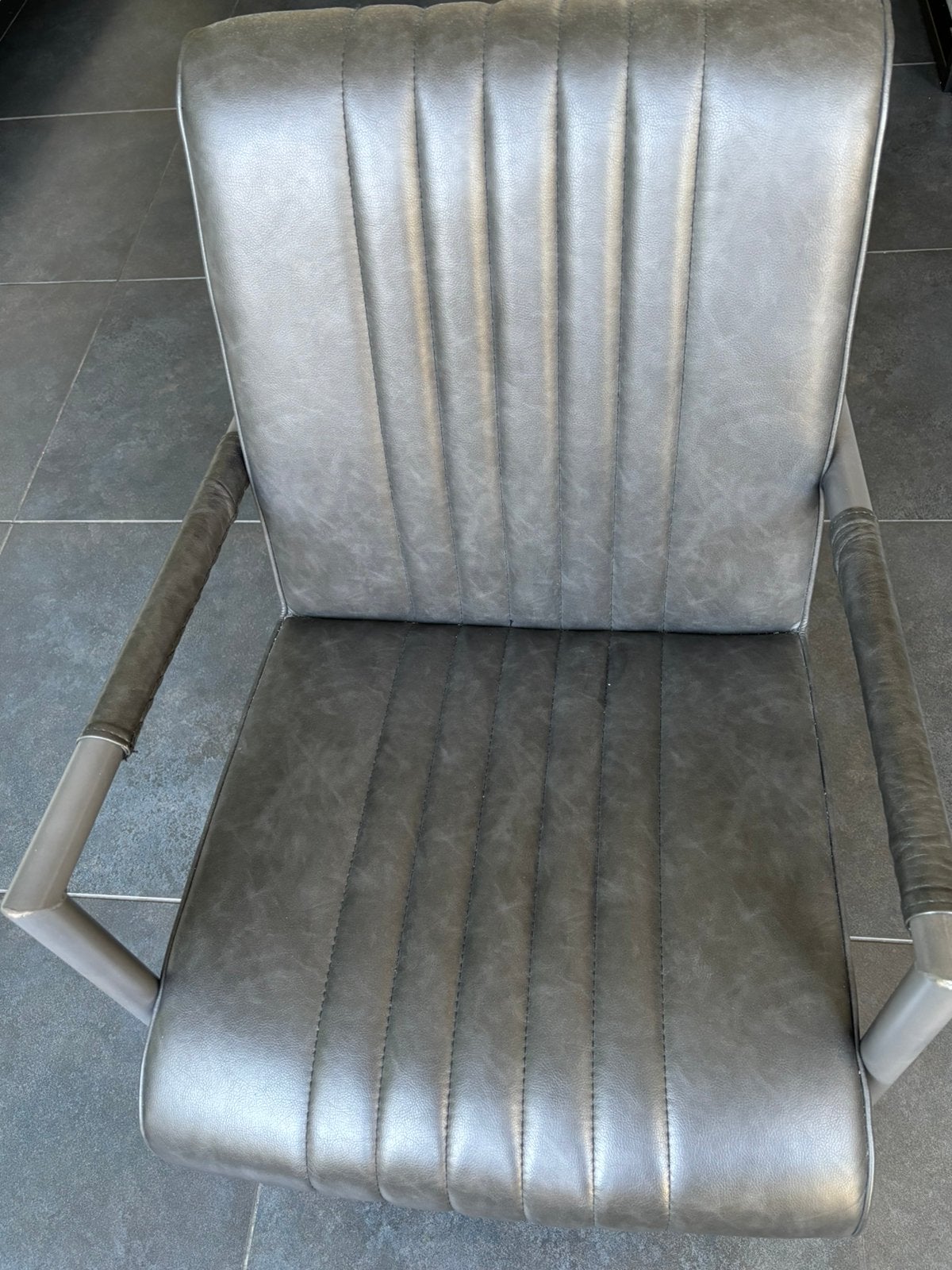 Fauteuil van Pronto antraciet, Ophalen, Minder dan 75 cm, Zo goed als nieuw, Stof