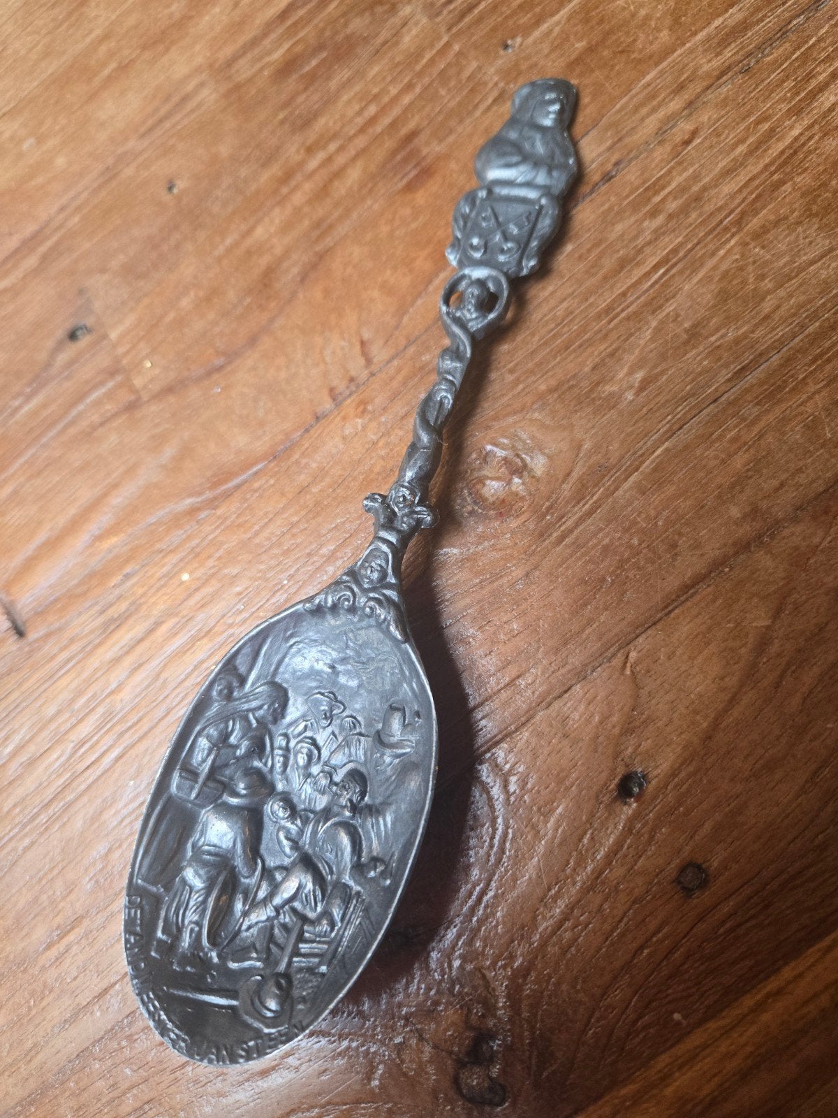Erg mooie bewerkte lepel, decoratief, Antiek en Kunst, Ophalen of Verzenden