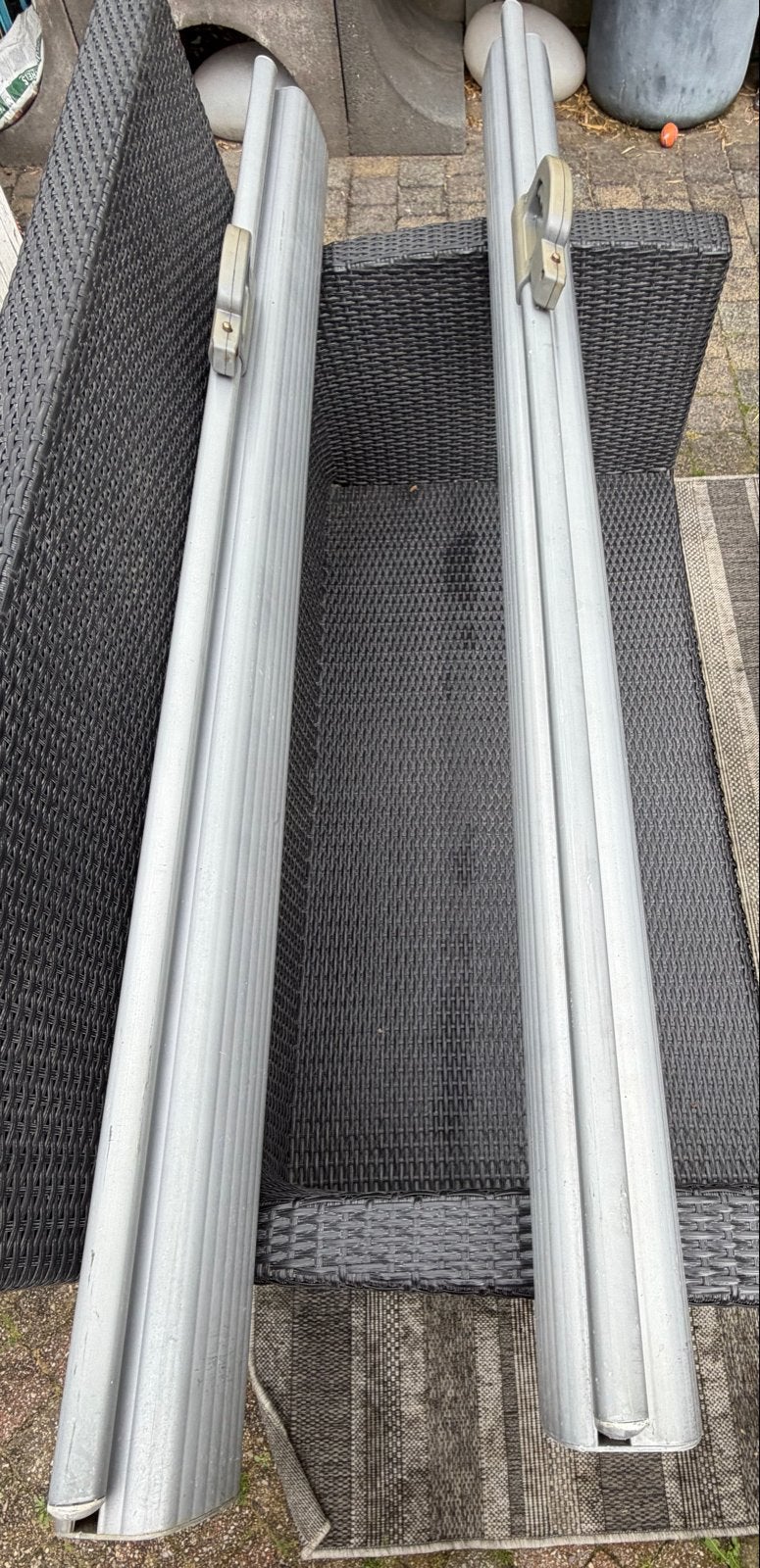 Twee wind Screens met Voeten - Ideaal voor Terras of Balkon, Gebruikt, Ophalen of Verzenden, Minder dan 250 cm, 150 tot 300 cm