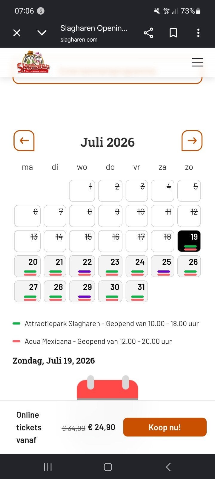 2 etickets tekoop SLAGHAREN, Twee personen, Ticket of Toegangskaart