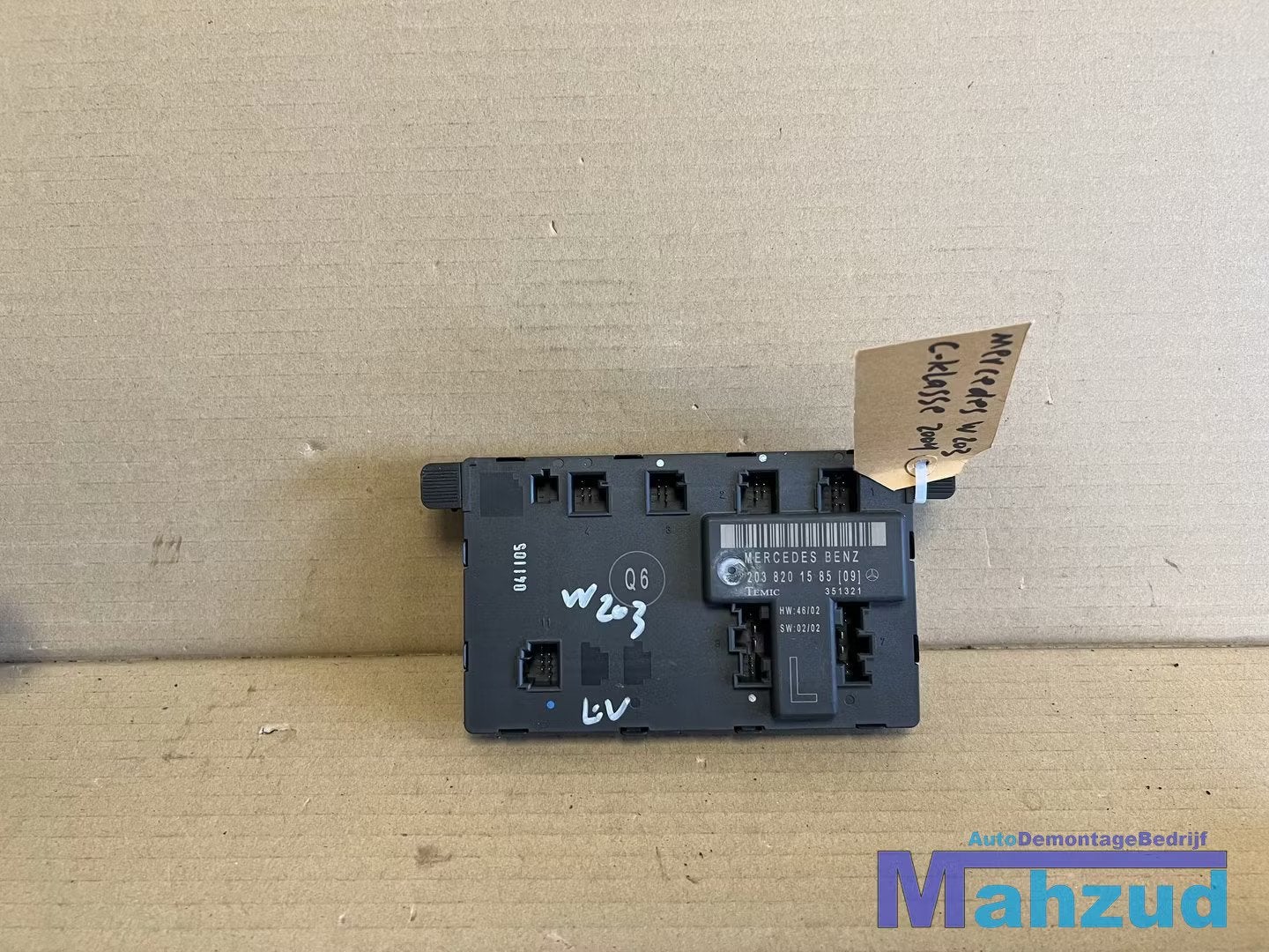 Mercedes C-Klasse W203 Links voor deur module 2000-2007 2038, Gebruikt, Mercedes-Benz AG, Mercedes-Benz, Ophalen of Verzenden