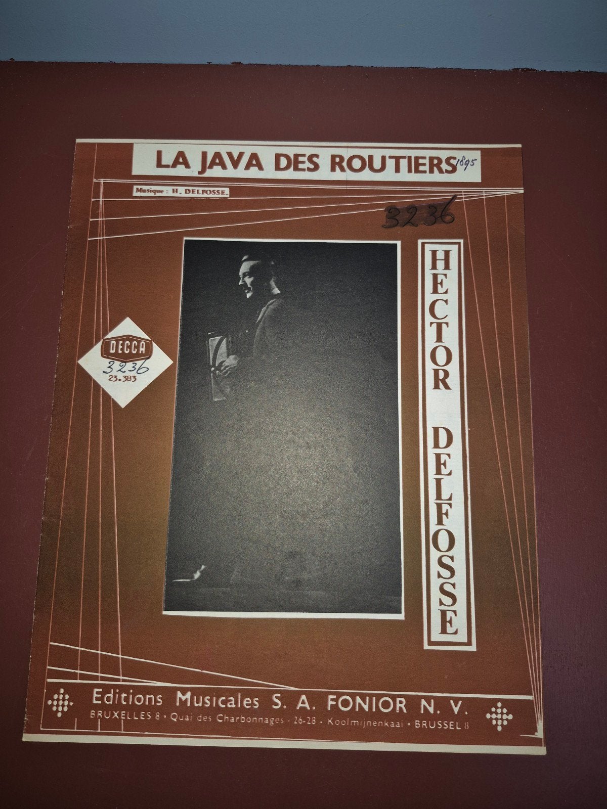 La Java des Routiers - Hector Delfosse - Piano-Accordeon, Gebruikt, Wereldmuziek, Piano, Ophalen of Verzenden