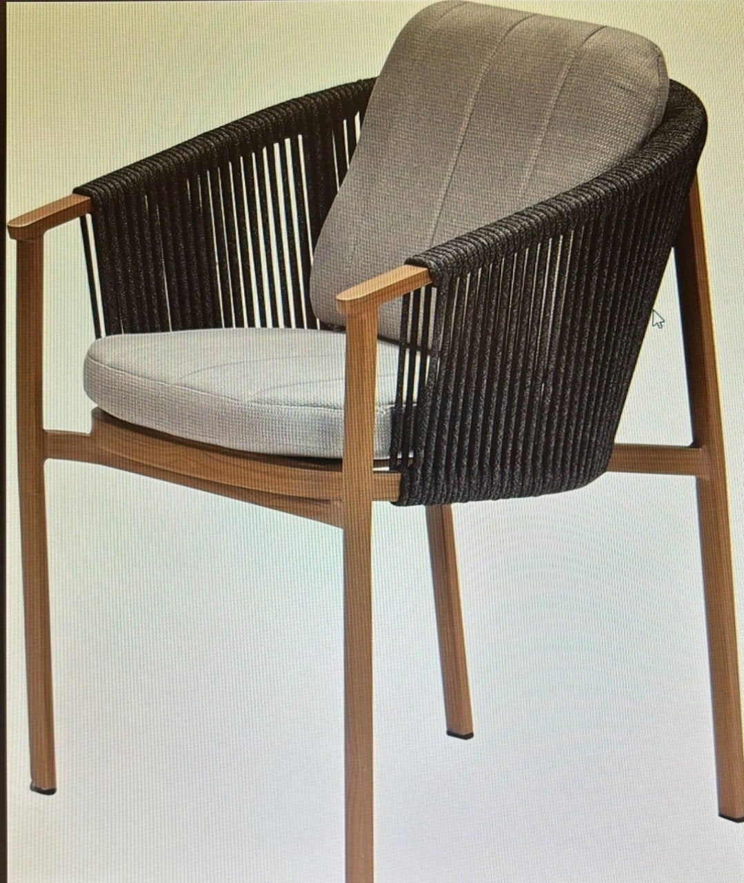 GARDEN IMPRESSIONS ALUMINIUM TEAKLOOK DININGSTOELEN €150, Ophalen, Nieuw