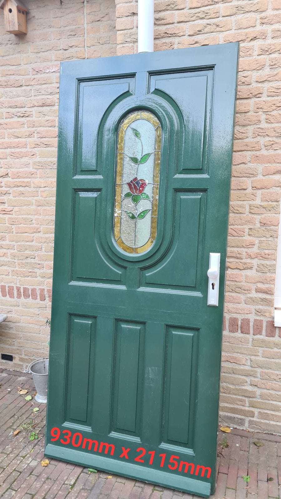Voordeur 930x2115 mm, scharnier links, Doe-het-zelf en Verbouw, Ophalen, Gebruikt, 80 tot 100 cm, Buitendeur