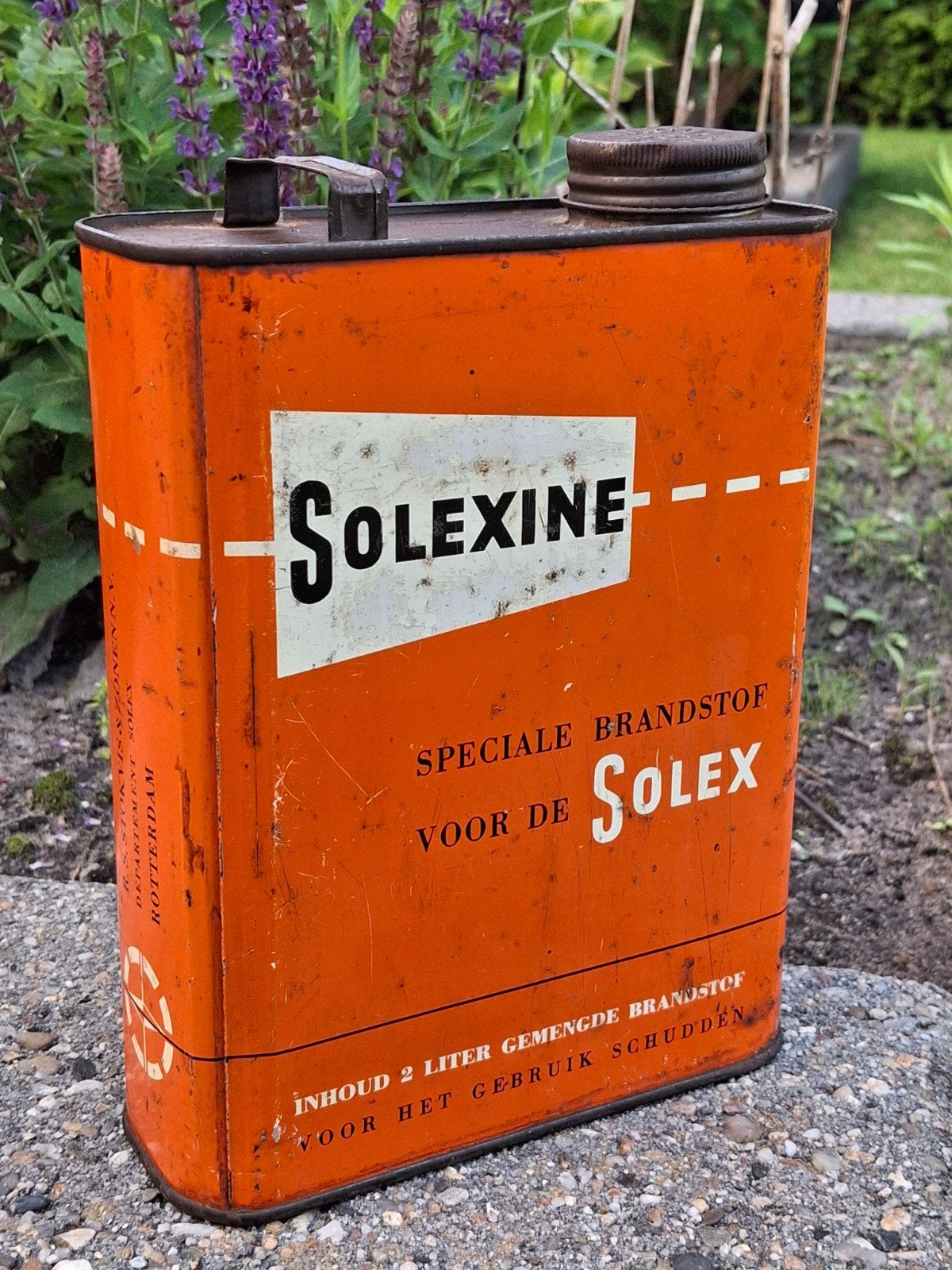 Solex Solexine olieblik / Stokvis Rotterdam, Verzamelen, Ophalen of Verzenden, Zo goed als nieuw