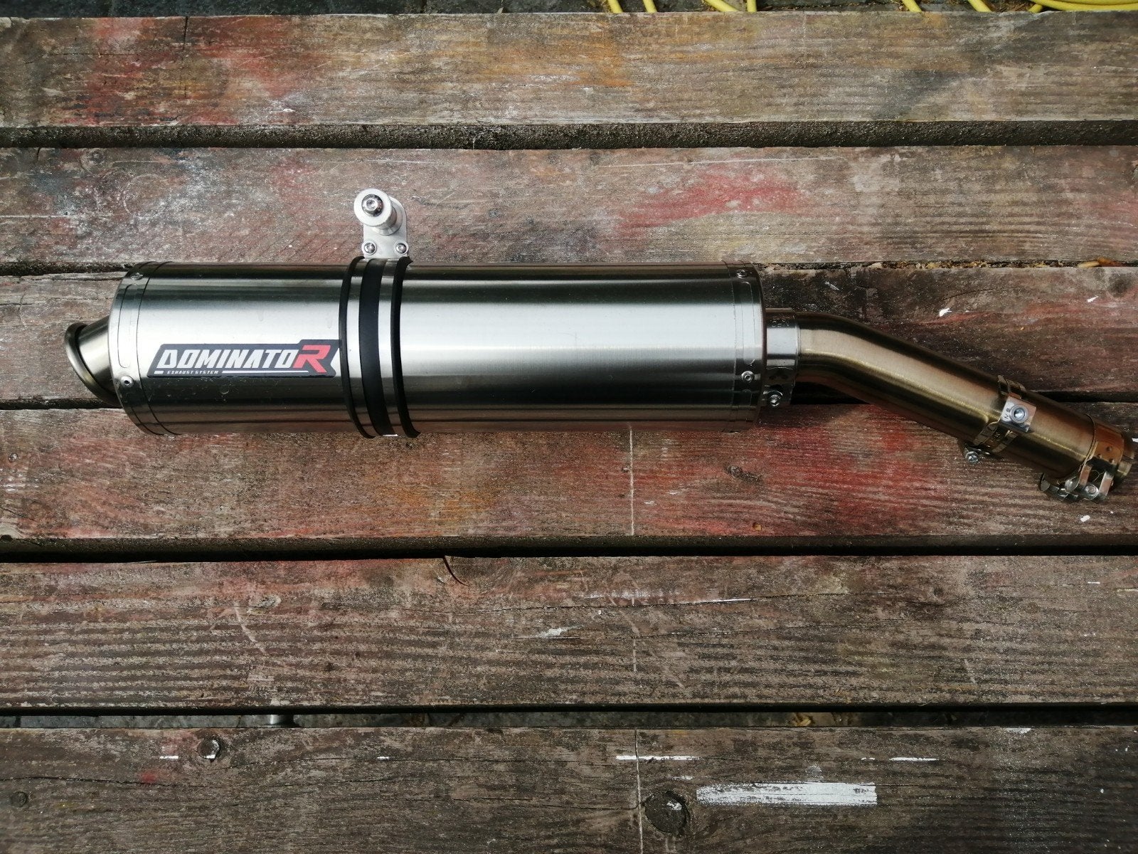 Dominator uitlaat suzuki vstrom 650, Motoren, Ophalen, Gebruikt
