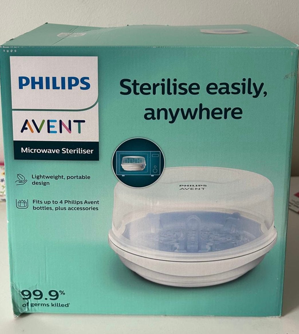 Philips avent magnetron sterilisator, Kinderen en Baby's, Sterilisator, Nieuw, Draagbaar, Philips Avent