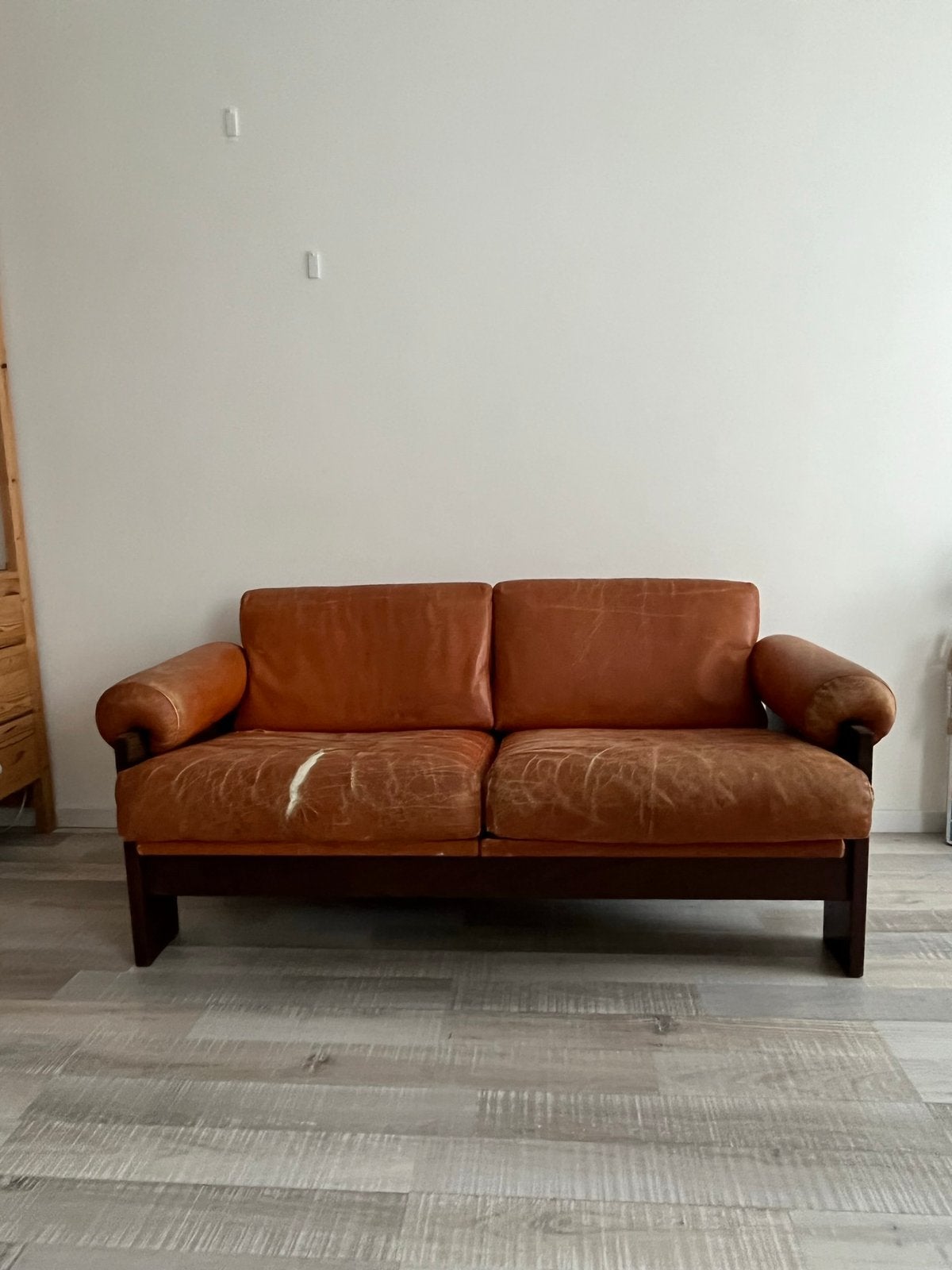 Martin Visser voor Spectrum bank, Ophalen, Zo goed als nieuw, 100 tot 125 cm, Leer