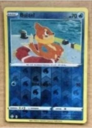 Pokemon - Buizel (SHF 22) - Reverse holo.., Ophalen of Verzenden, Nieuw, Losse kaart, Foil