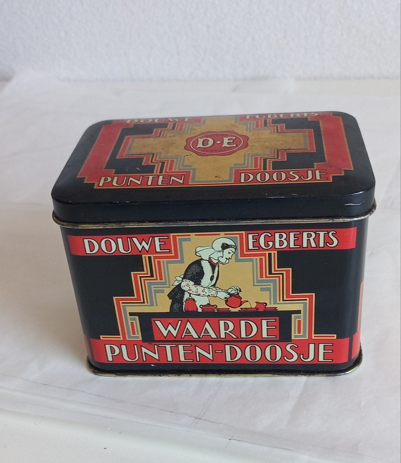 Douwe Egberts waardepunten blik., Ophalen of Verzenden, Gebruikt, Koffie, Douwe Egberts