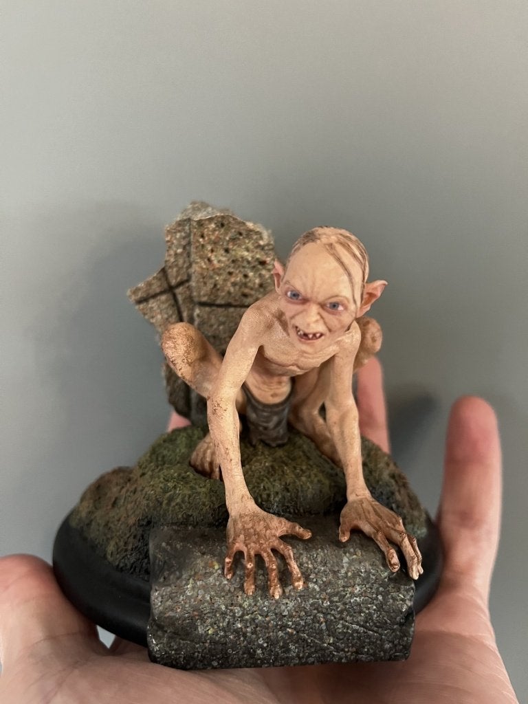 Mini Statue Gollum, Guide to Mordor Weta Workshop, Ophalen of Verzenden, Zo goed als nieuw, Beeldje of Buste