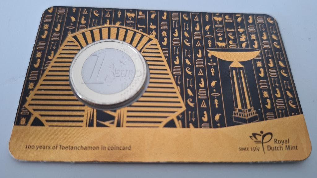 Coincard 2023 - Opening graf van Toetanchamon in 1923 - BU, Verzenden, Overige landen, 1 euro, Setje
