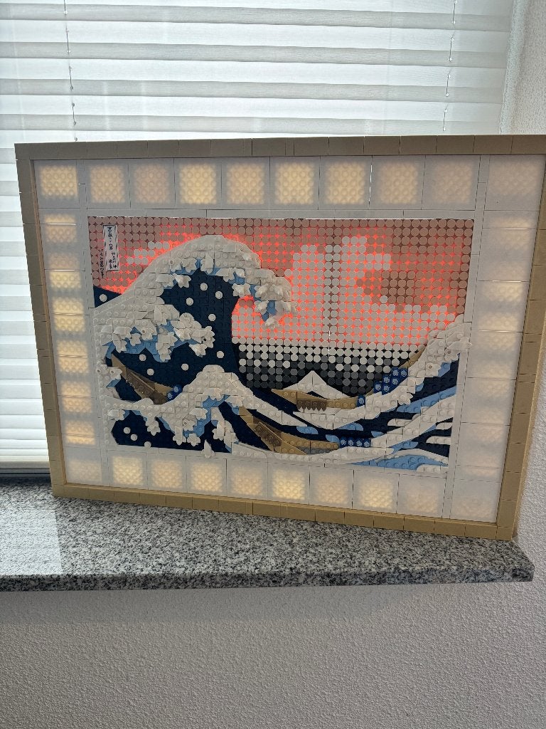 Lego Art Hokusai: De Grote Golf (31208), Inclusief instructies, Gebruikt, Overige thema's, Lego