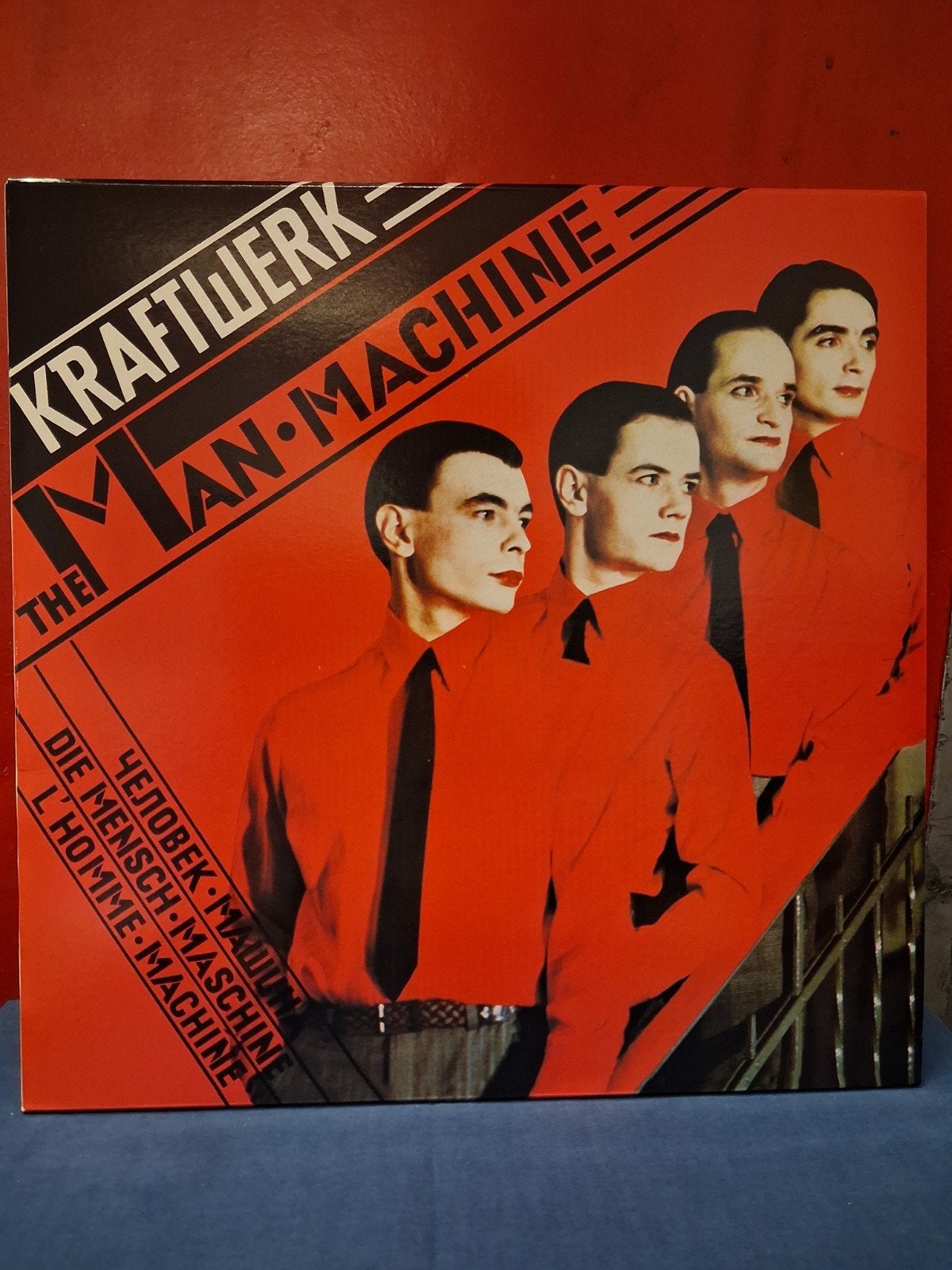 Kraftwerk - The Man-Machine (Rood Vinyl), Ophalen of Verzenden, Originele persing, 12 inch, 1970 - 1979