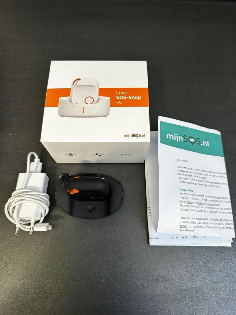 Luxe SOS knop alarm 4G mijnSOS, Ophalen of Verzenden, Zo goed als nieuw